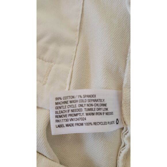 Rachel Comey x Target Cream High-Rise Cuff Straight Leg Cropped Pants - Picture 6 of 6